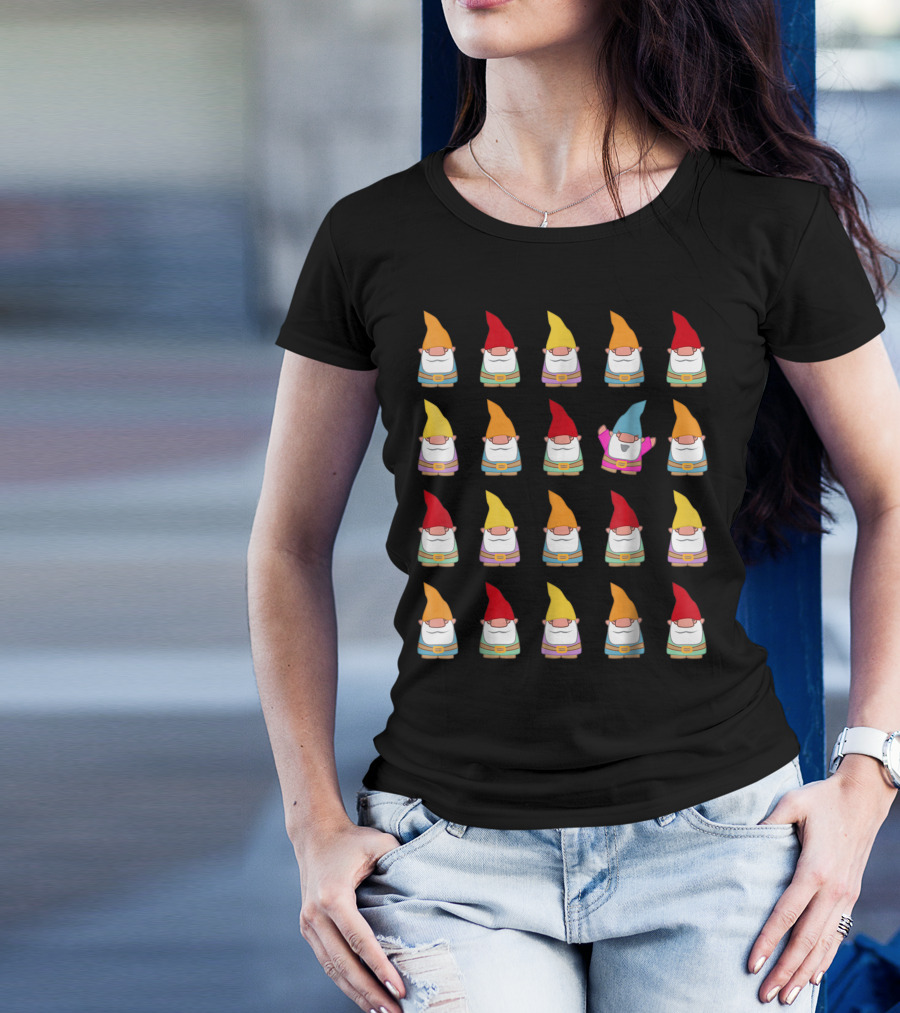 Stand Out Cute Gnome Gardening T-Shirt