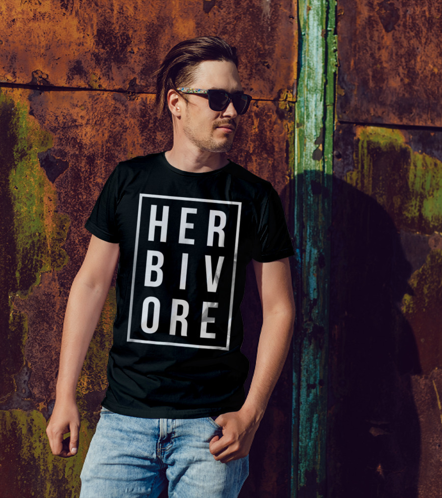Herbivore Vegan Vegetarian Animal Rights Stylish T-Shirt