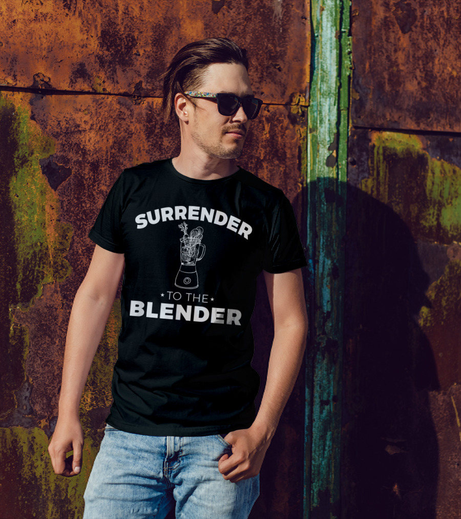 Surrender To The Blender Vegetable Smoothie Vegan T-Shirt