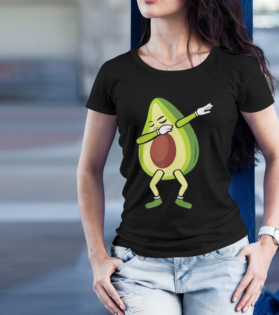 Dabbing Avocado Green Plant Food Lover Dance T-Shirt