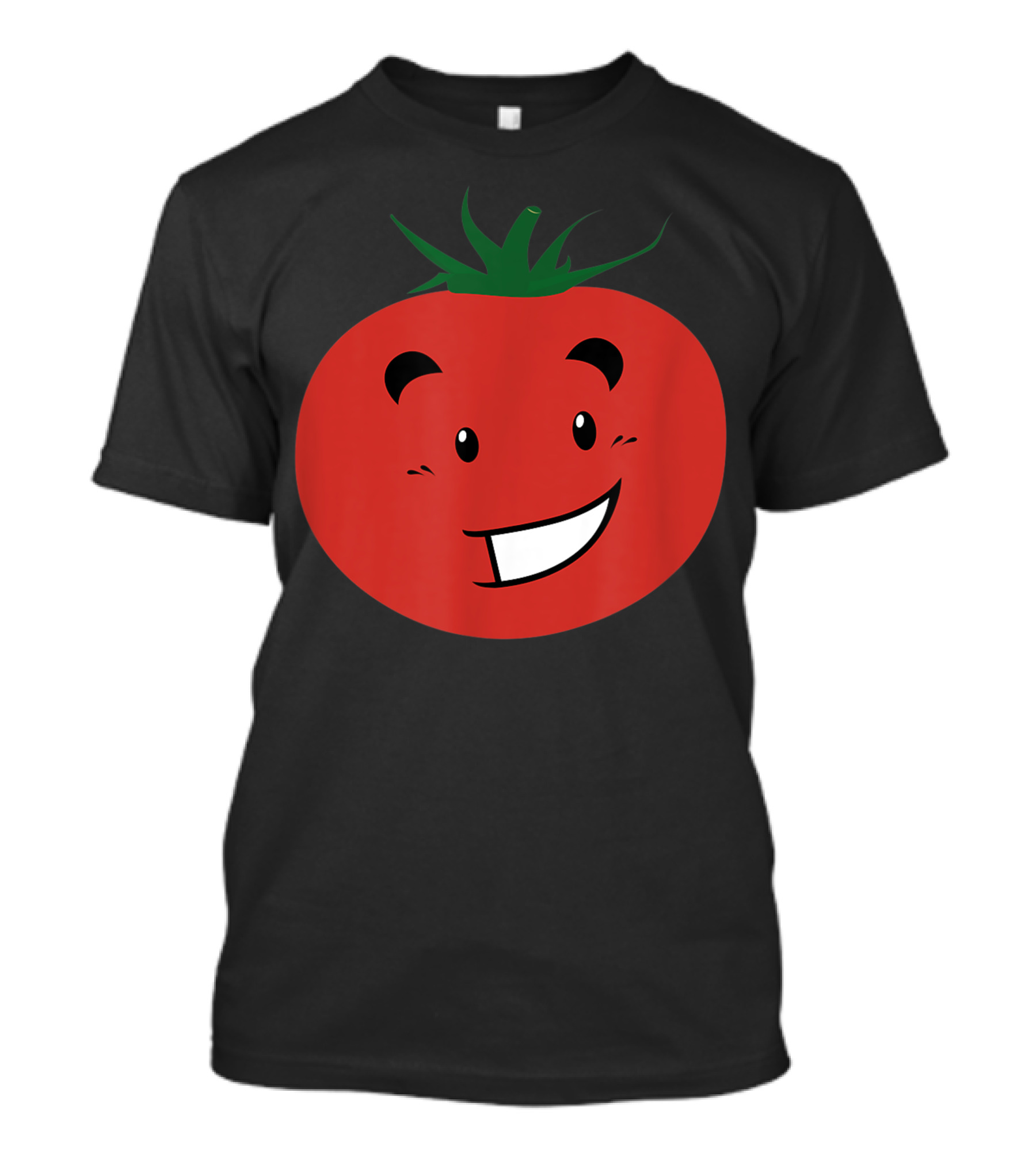 Tomato Emoji Happy Face Vegetable Vegan Fruit T-Shirt