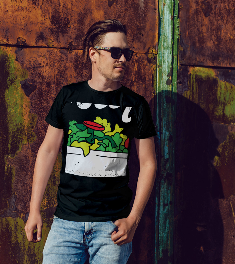 Toss It Funny Salad With Fresh Greens And Tomatoes For National Salad Day T-Shirt