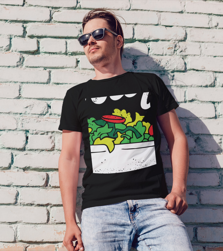 Toss It Funny Salad With Fresh Greens And Tomatoes For National Salad Day T-Shirt