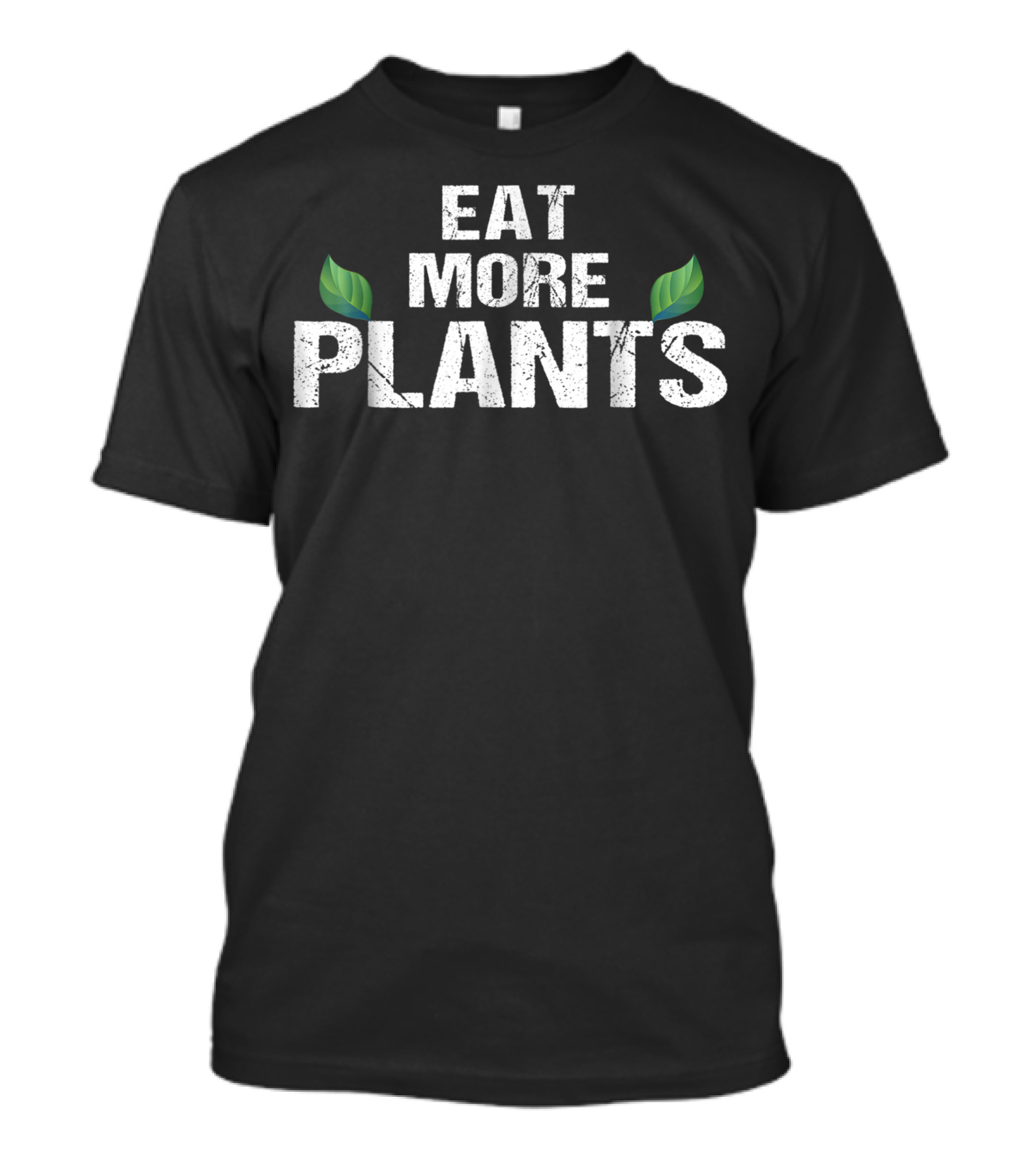 Eat More Plants Vegetarian Vegan Leaf T-Shirt