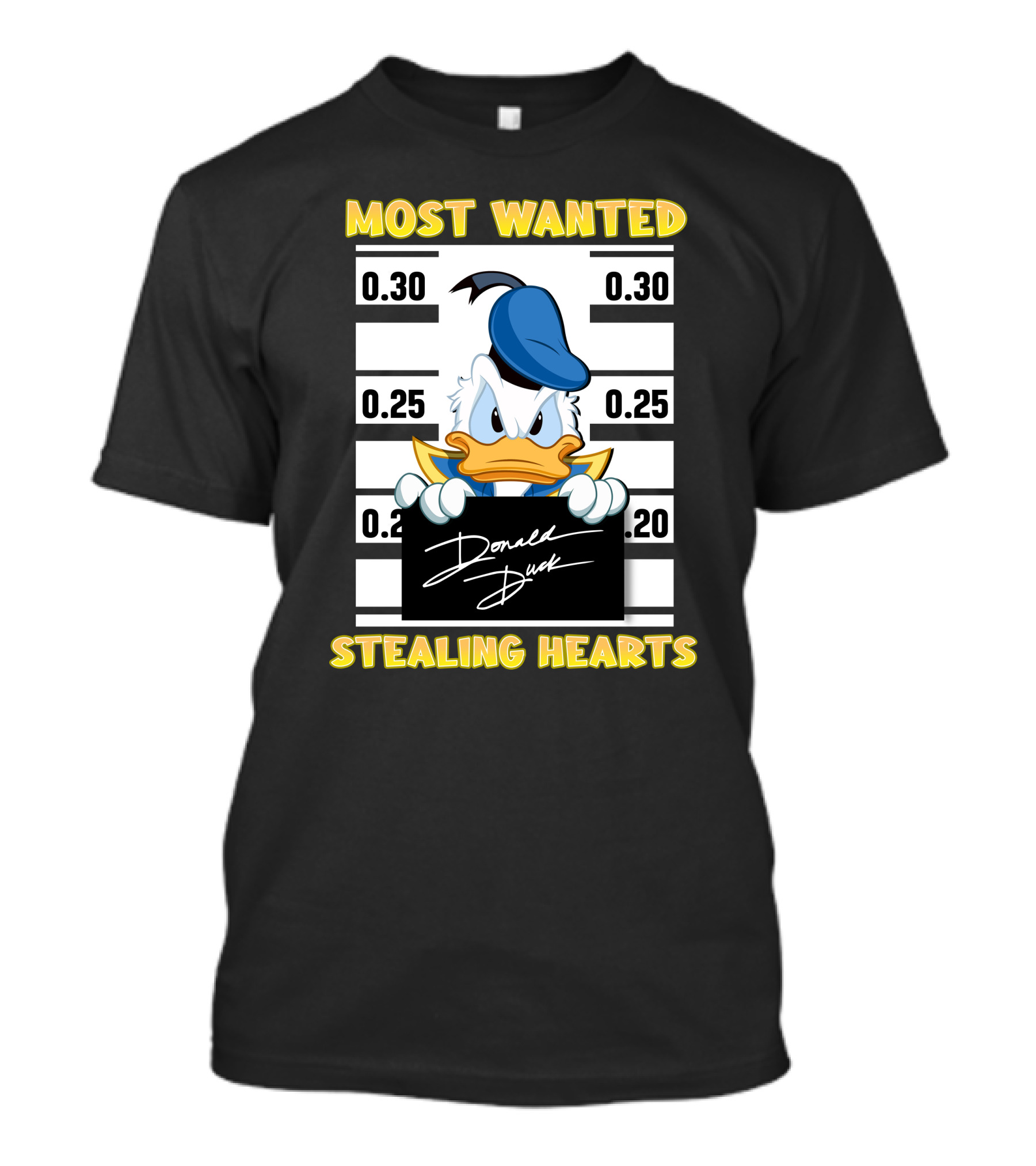 Most Wanted Donald Duck Stealing Hearts T-Shirt