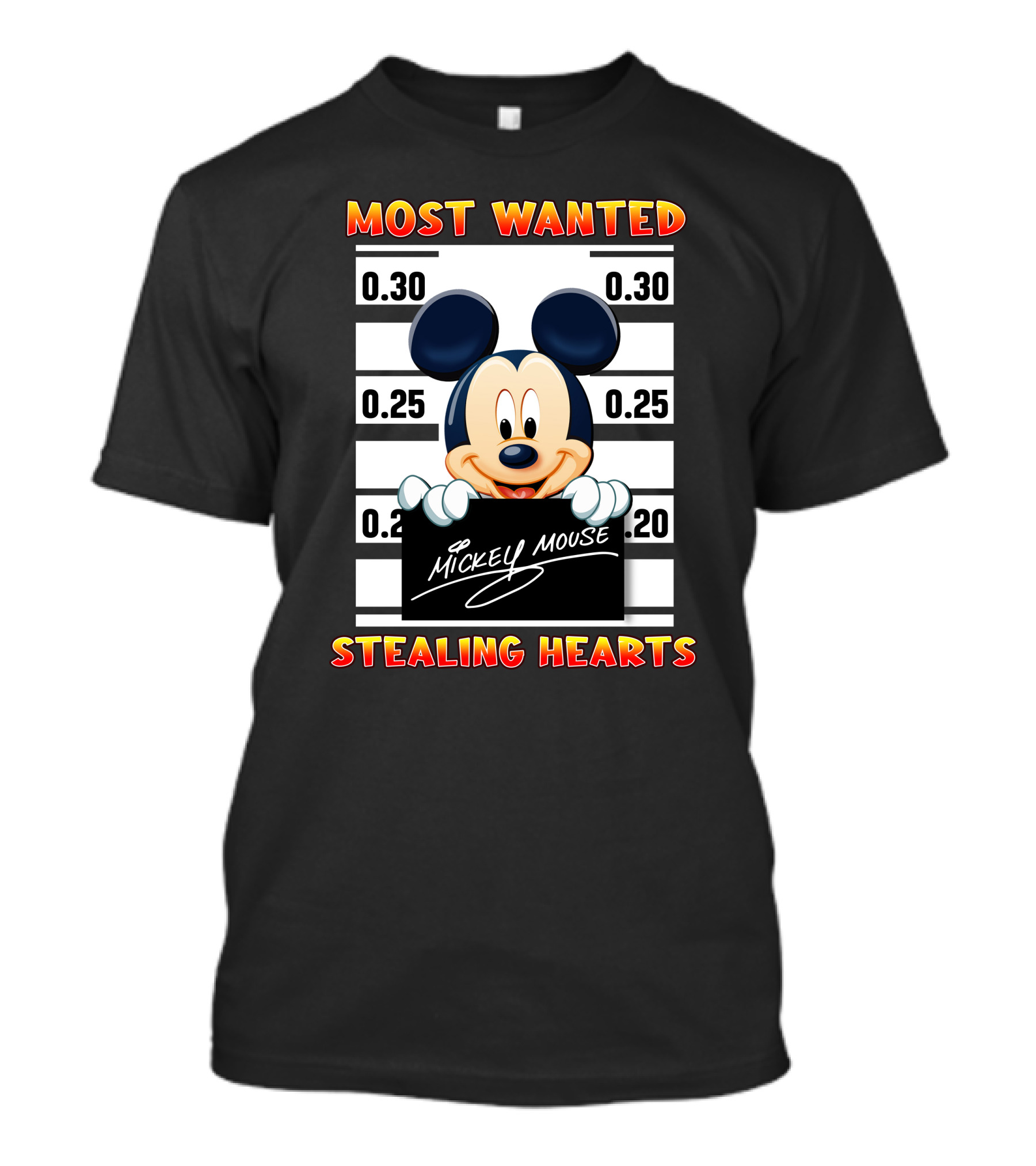 Most Wanted Mickey Mouse Stealing Hearts T-Shirt