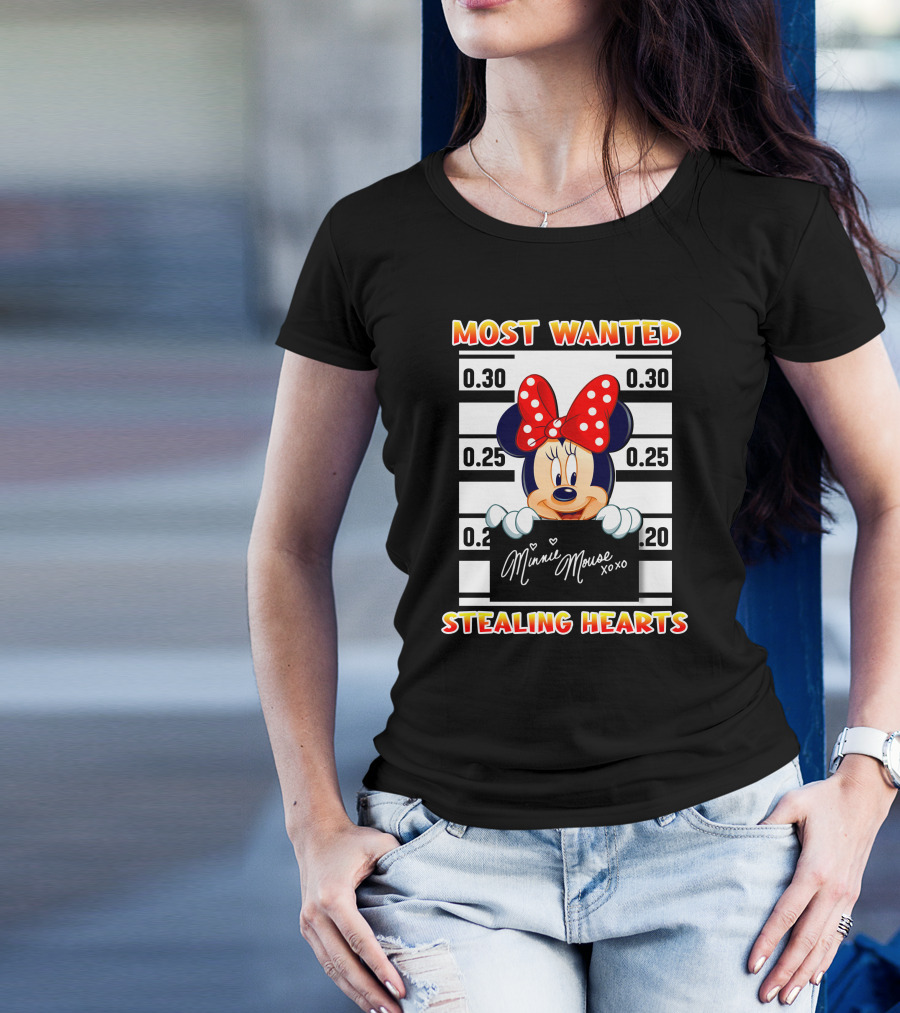 Most Wanted Minnie Mouse Stealing Hearts T-Shirt