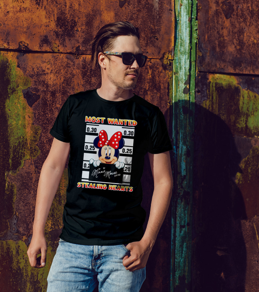 Most Wanted Minnie Mouse Stealing Hearts T-Shirt