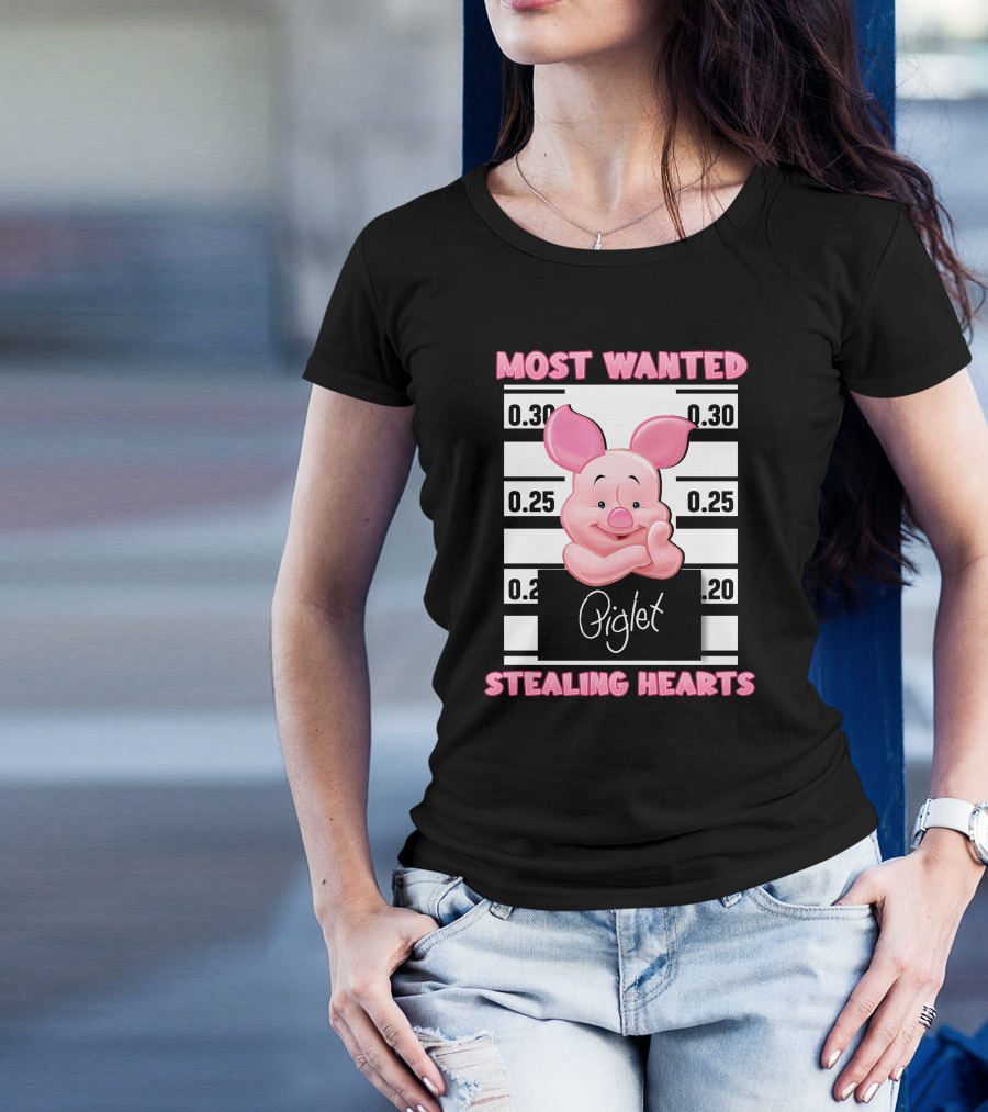 Most Wanted Piglet Stealing Hearts T-Shirt
