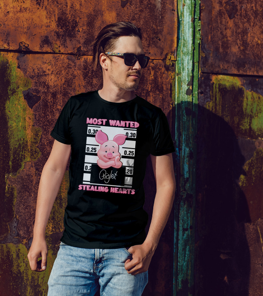 Most Wanted Piglet Stealing Hearts T-Shirt