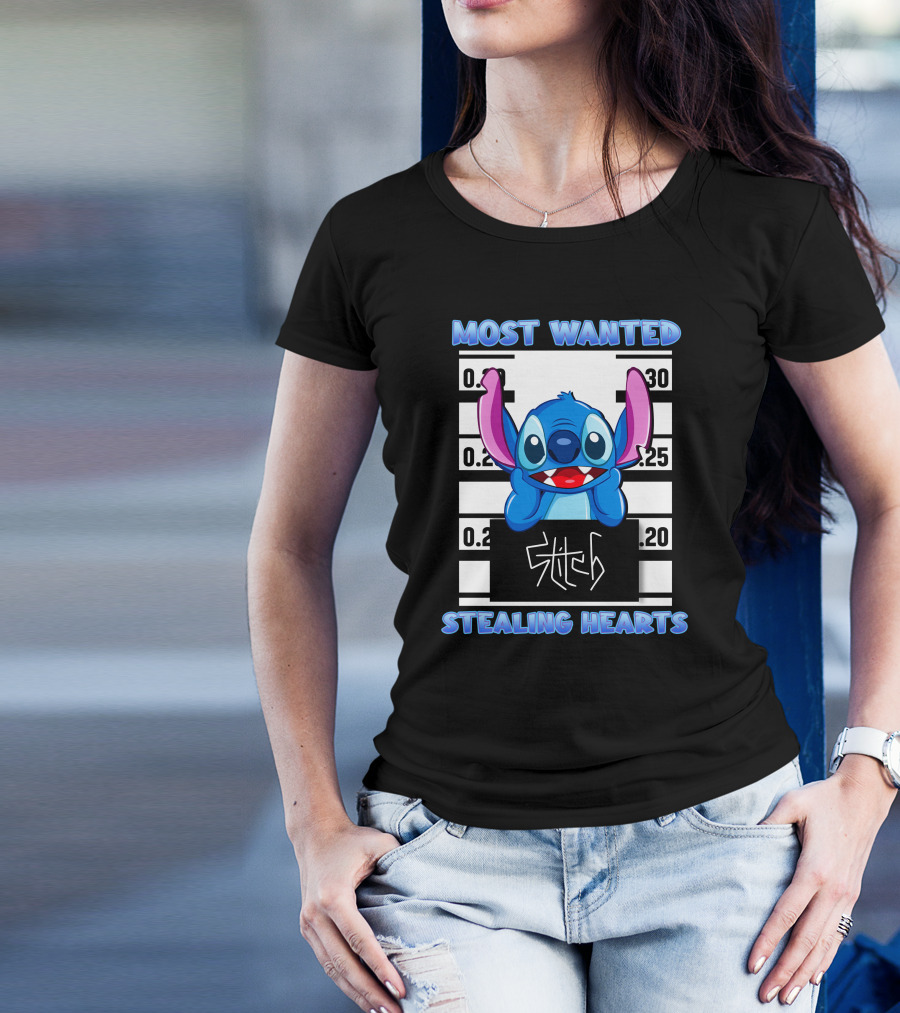 Most Wanted Stitch Stealing Hearts T-Shirt