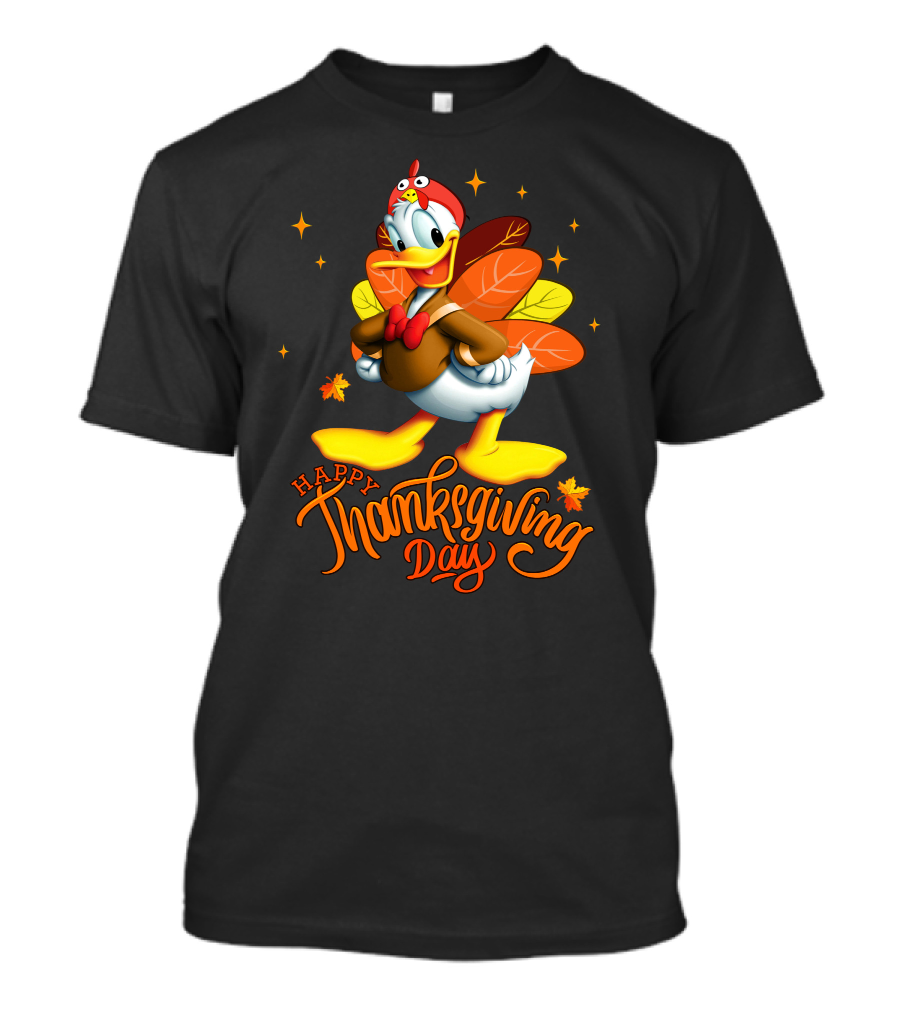 Happy Thanksgiving Day Donald Duck Turkey Costume T-Shirt