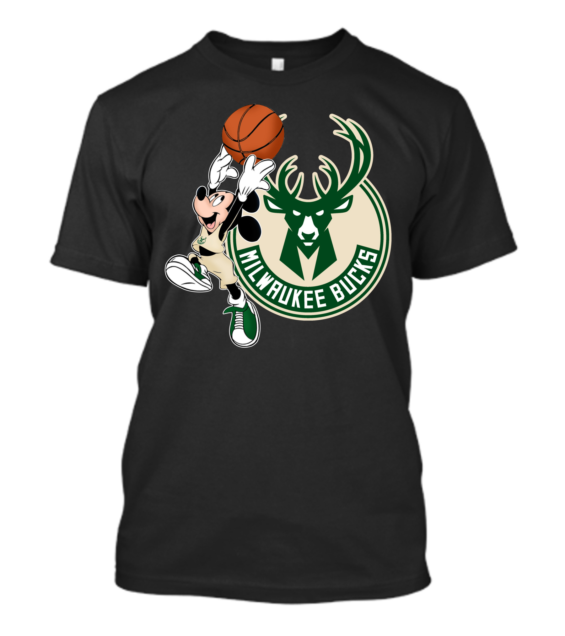 Mickey Milwaukee Bucks Basketball T-Shirt