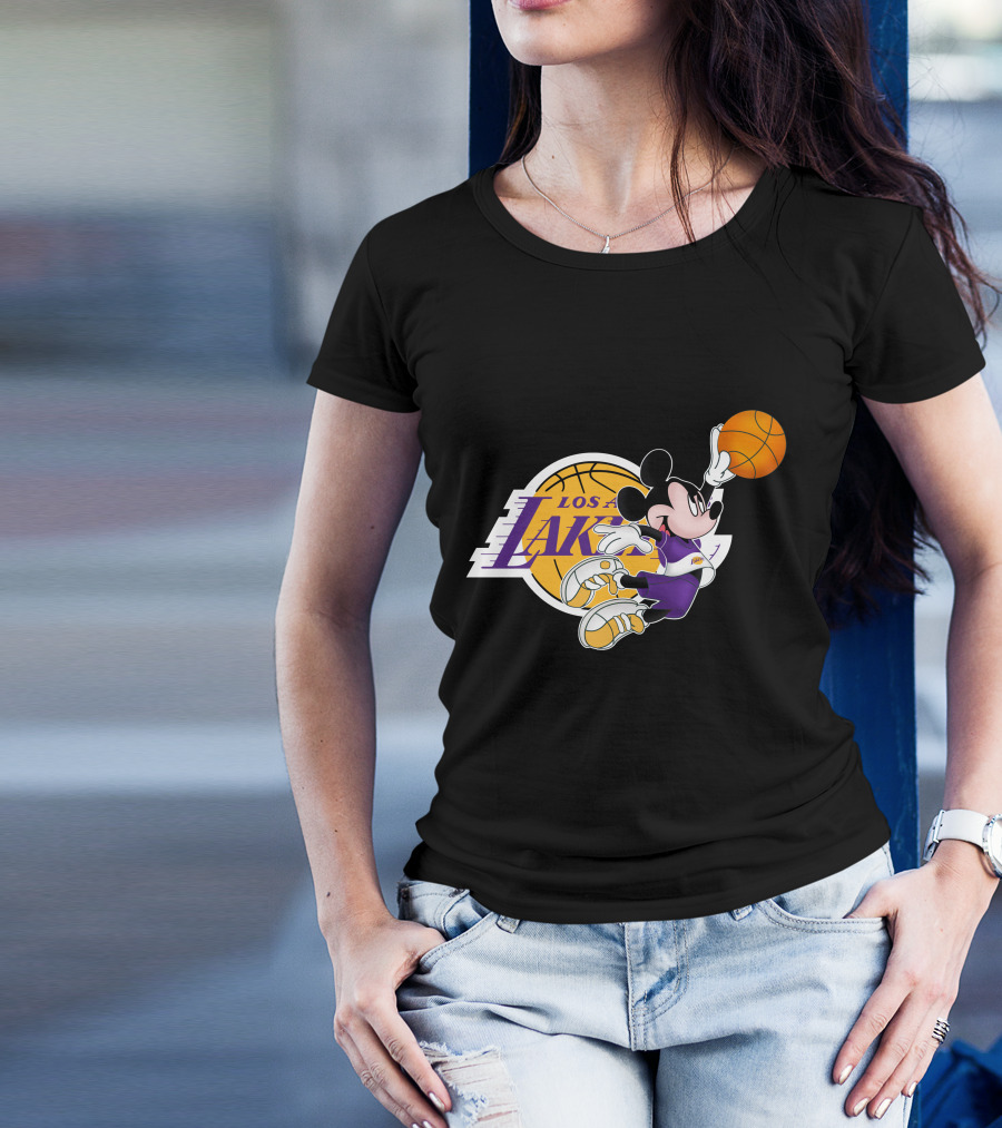 Mickey Los Angeles Lakers Basketball T-Shirt