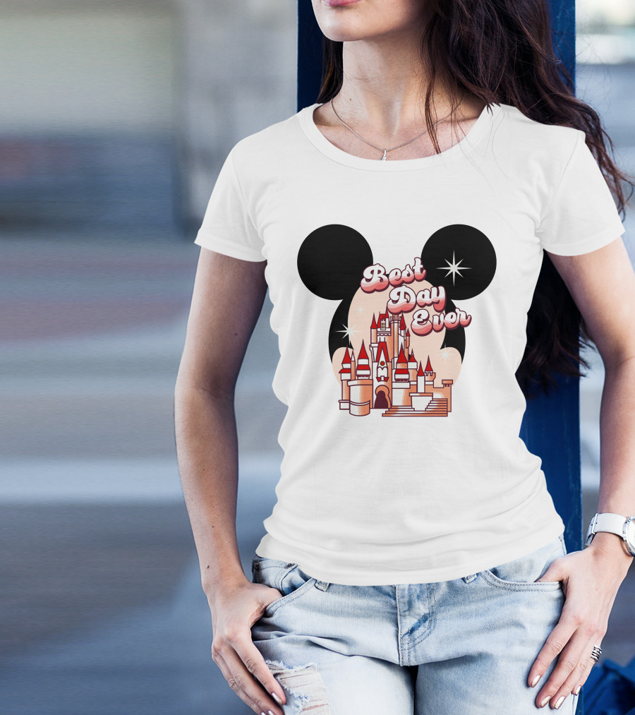 Best Day Ever Mickey Castle T-Shirt