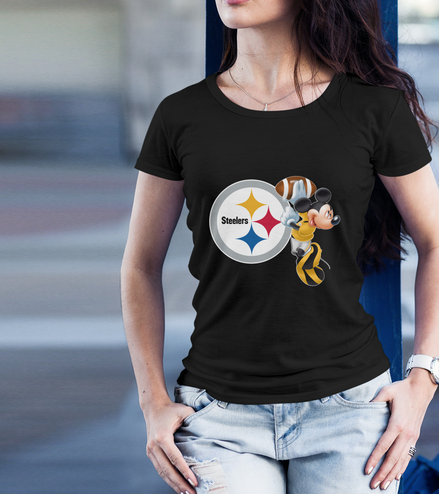 Steelers Mickey Ps Football Fan T-Shirt