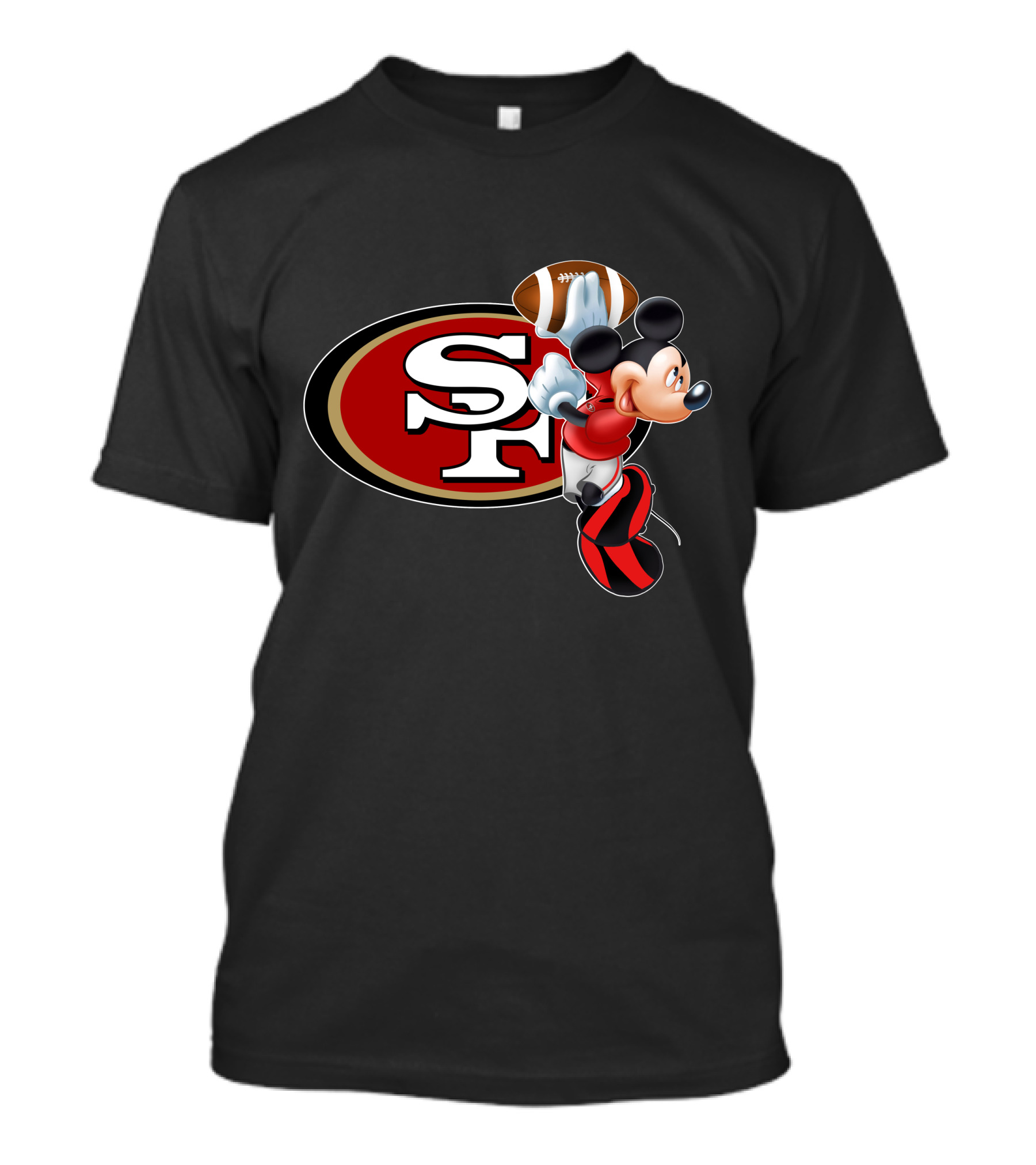 Mickey Mouse San Francisco 49ers Football T-Shirt