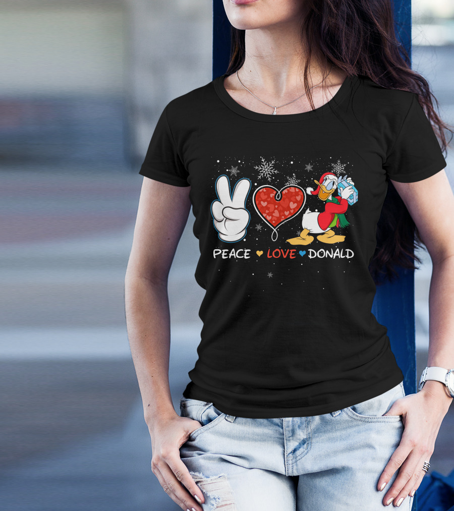 Peace Love Donald T-Shirt