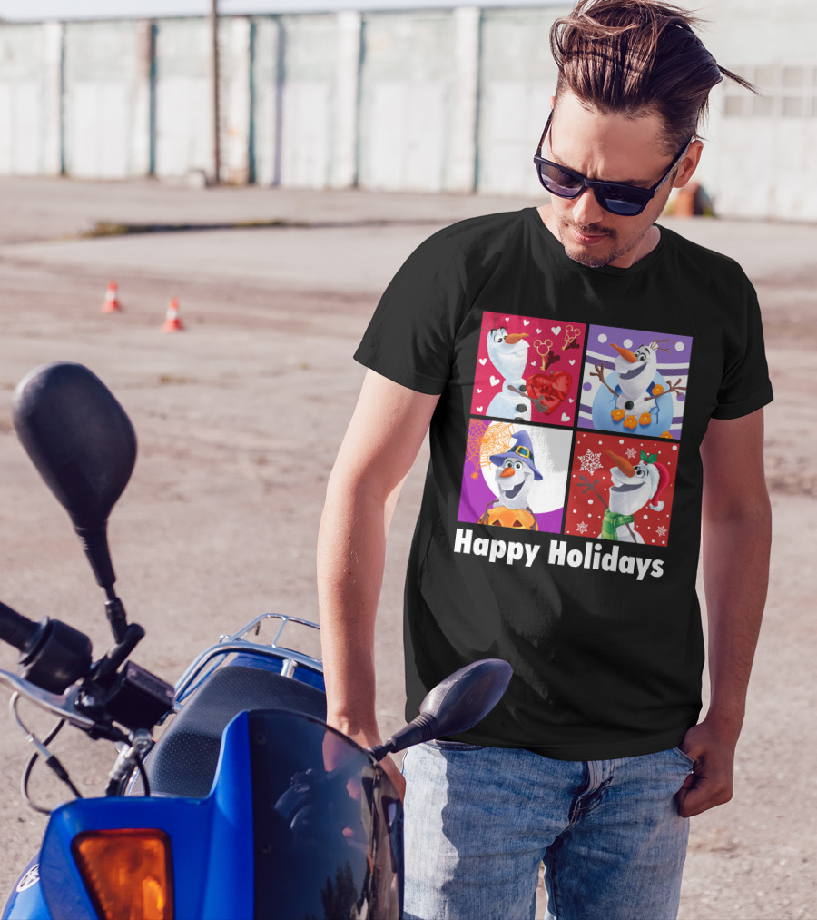 Happy Holidays Olaf Seasonal Celebrations T-Shirt
