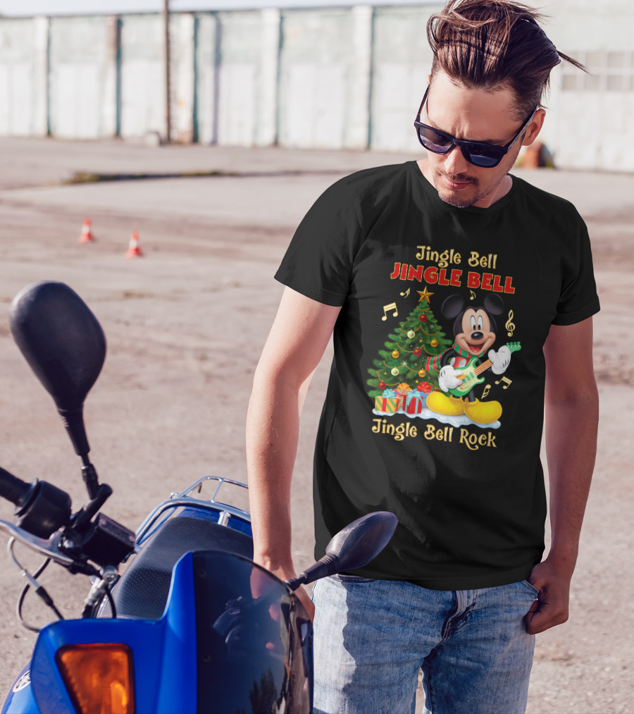Jingle Bell Jingle Bell Jingle Bell Rock Mickey T-Shirt