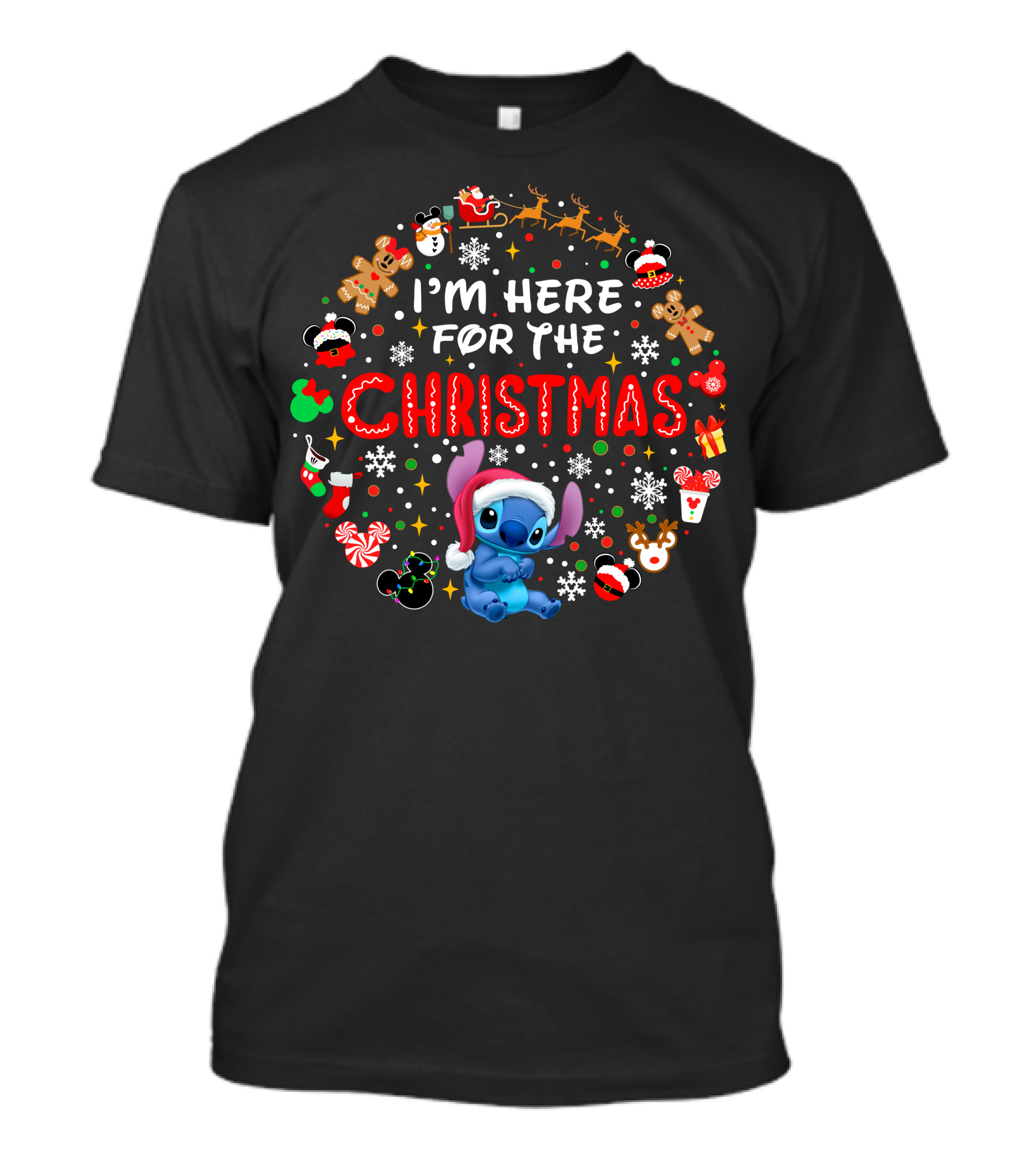 I'm Here For The Christmas Stitch Holiday Celebration T-Shirt