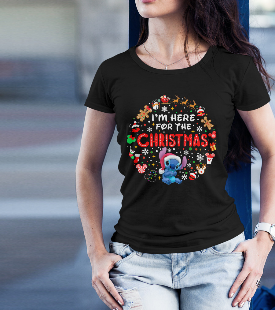 I'm Here For The Christmas Stitch Holiday Celebration T-Shirt