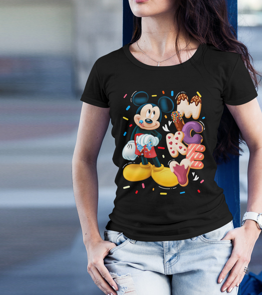 Mickey Mouse Donut Sprinkles T-Shirt