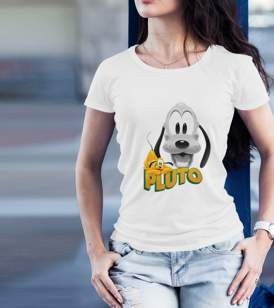 Pluto Cartoon Dog Disney Animation Character T-Shirt