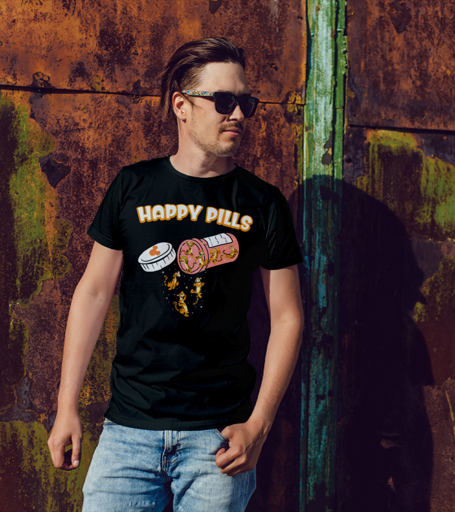 HAPPY PILLS TIGGER Capsule Spill T-Shirt
