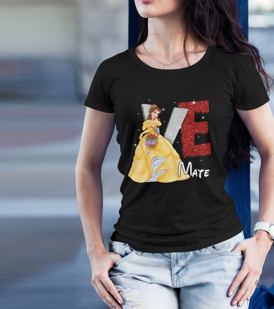 Belle Love Mate Sparkling Princess Theme T-Shirt