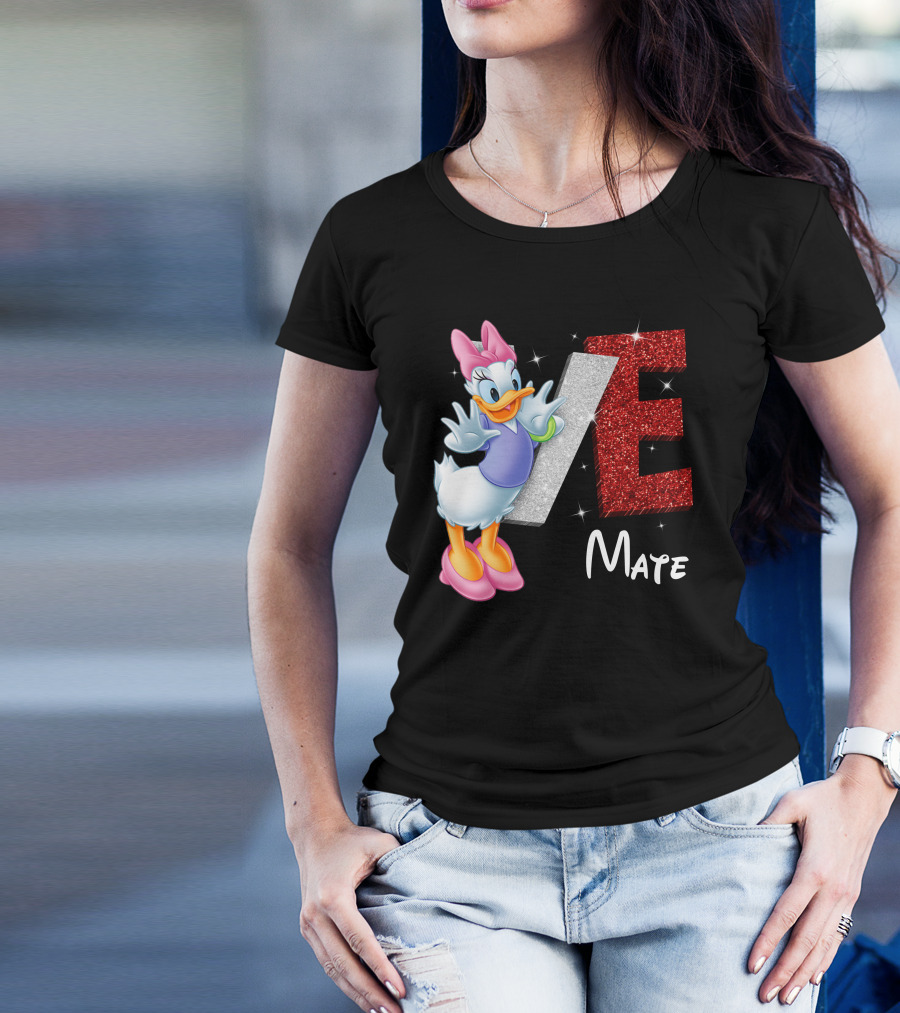 Daisy Duck Love Mate Sparkling Style T-Shirt