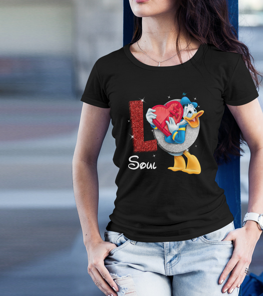 Donald Soul Red Heart L T-Shirt