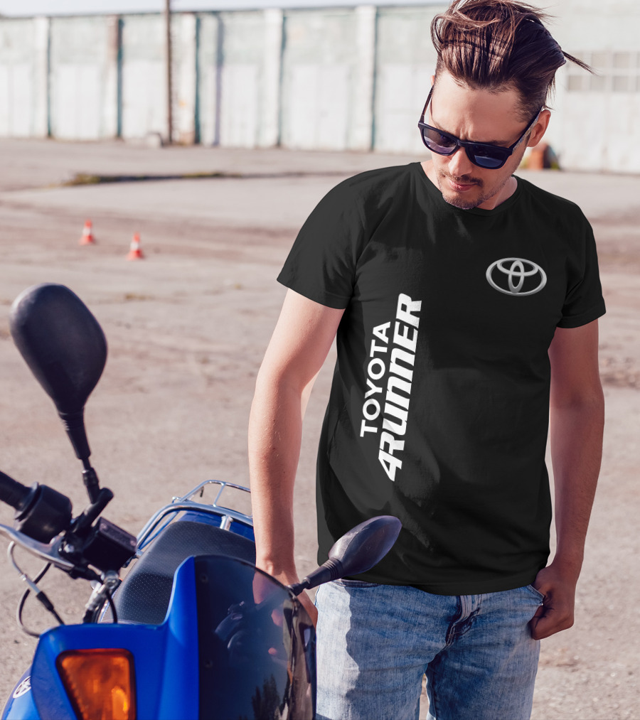TOYOTA 4RUNNER Vertical Text With Toyota T-Shirt
