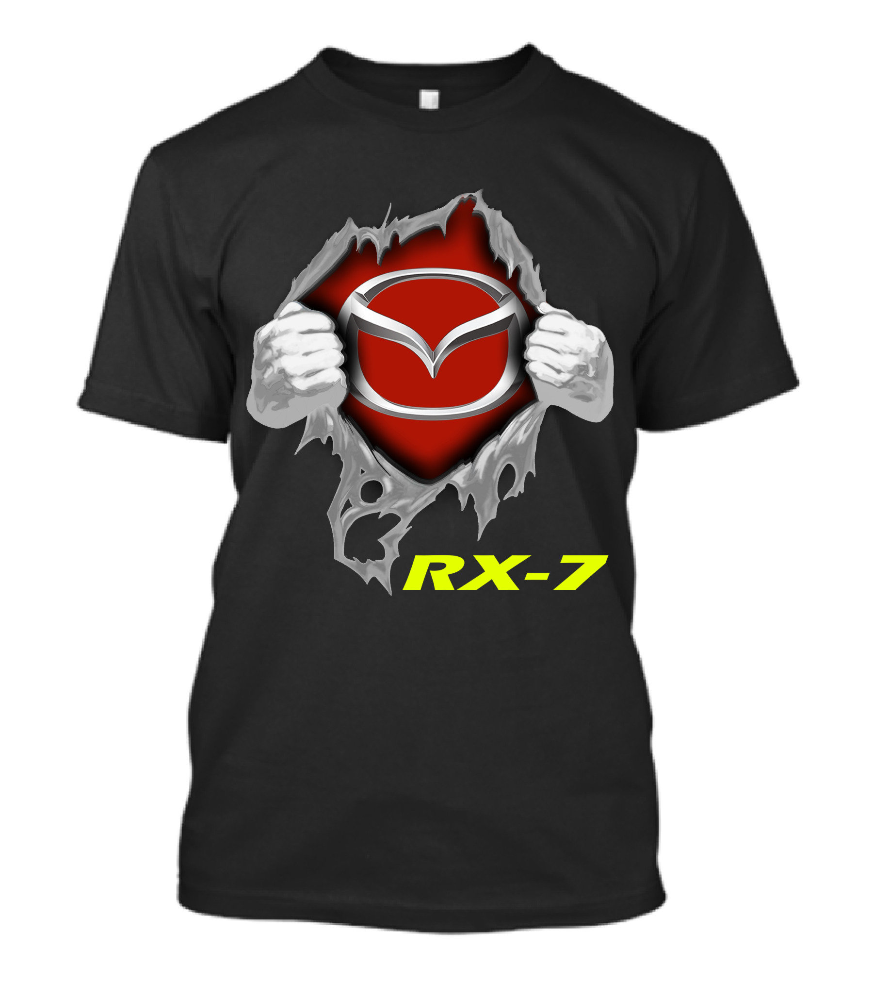 RX-7 Mazda Logo Superhero Emblem T-Shirt