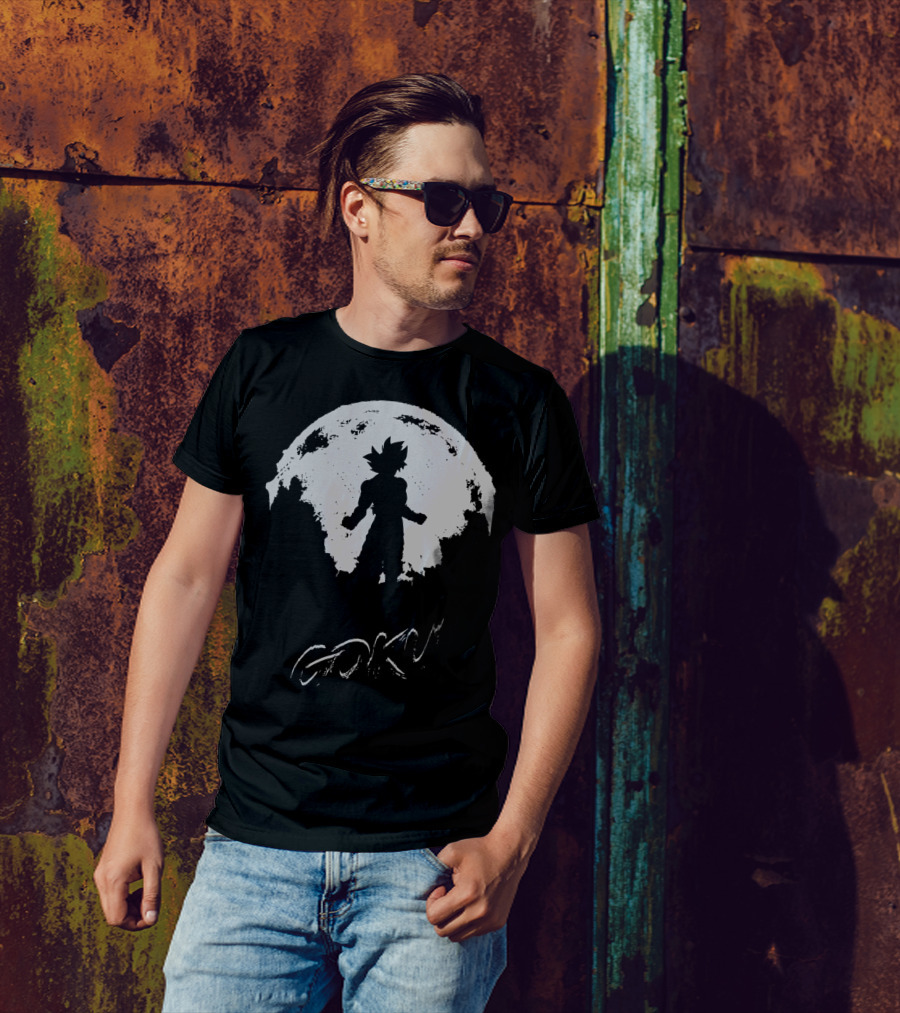 Goku Moon Hero T-Shirt