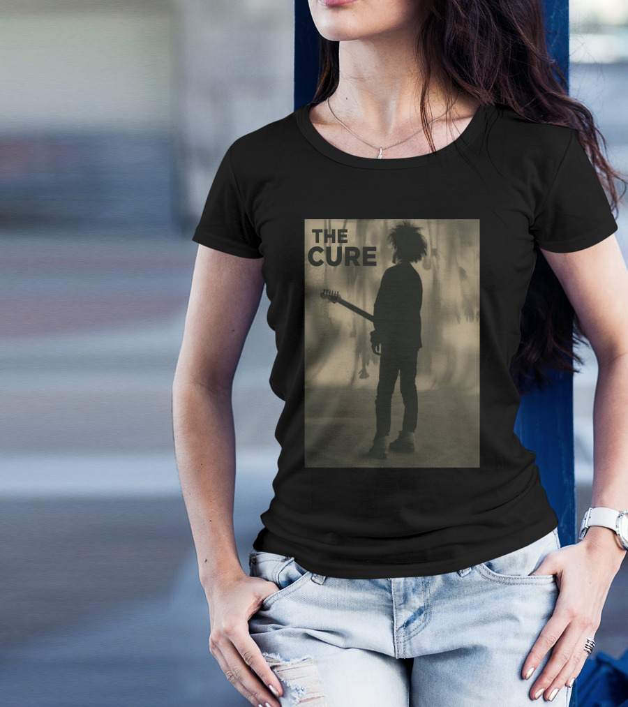 THE CURE Silhouette With Guitar Iconic T-Shirt