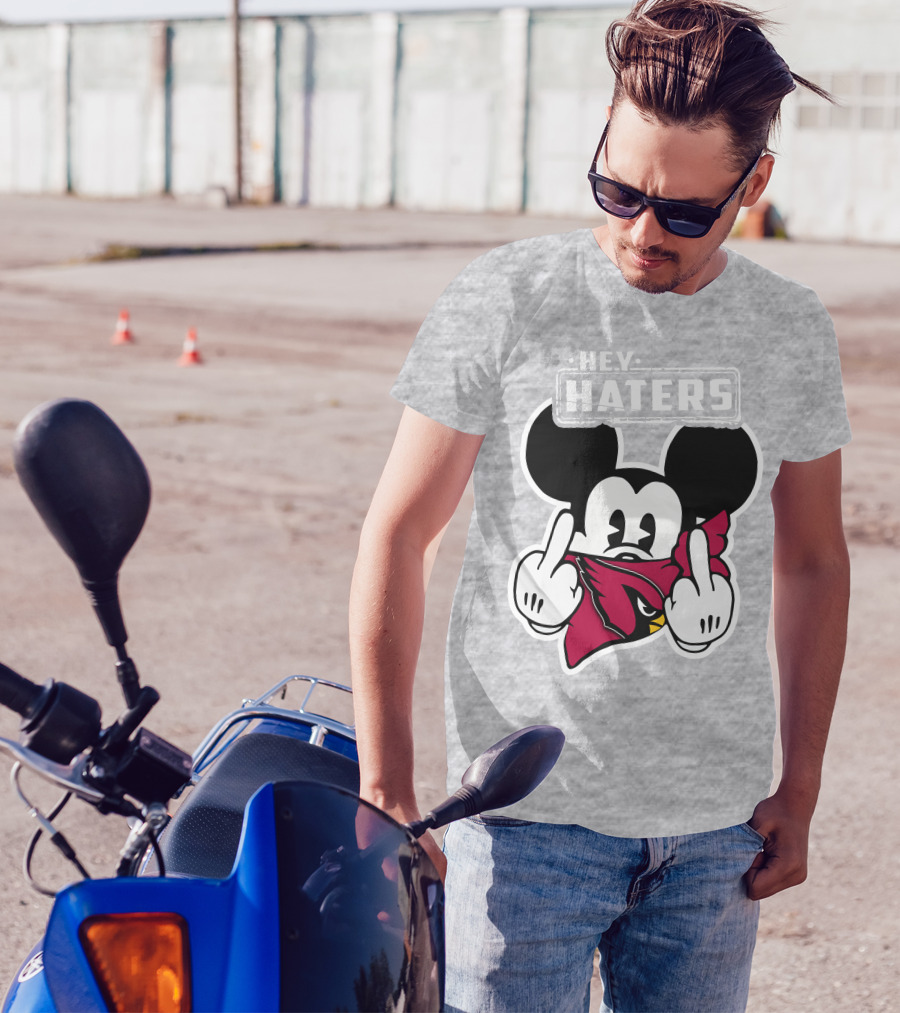 Hey Haters Mickey Arizona Cardinals T-Shirt