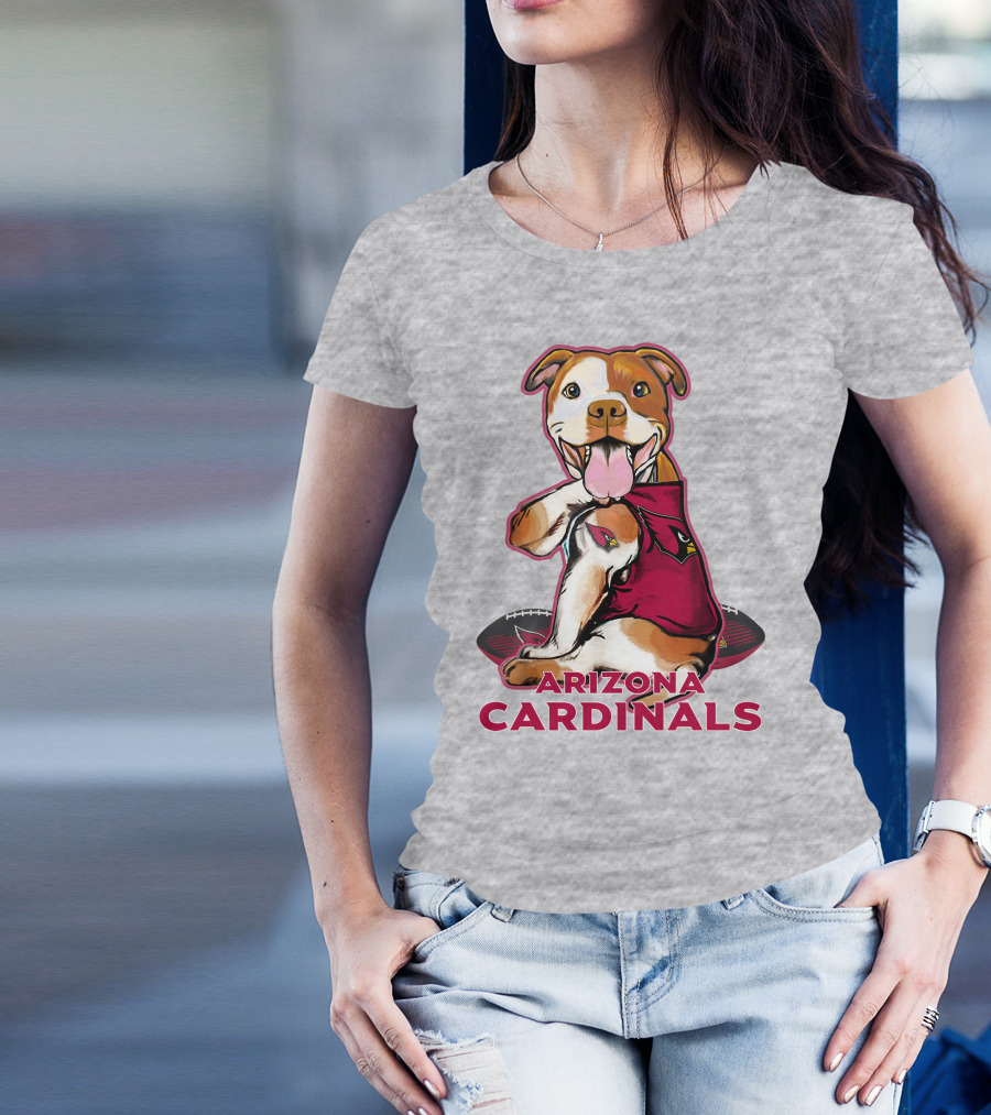 Arizona Cardinals Pitbull Football Fan T-Shirt