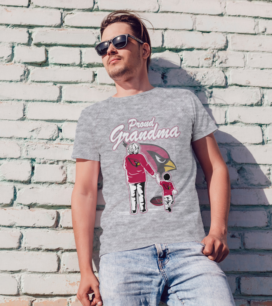Proud Grandma Arizona Cardinals Family Loyalty Connection T-Shirt