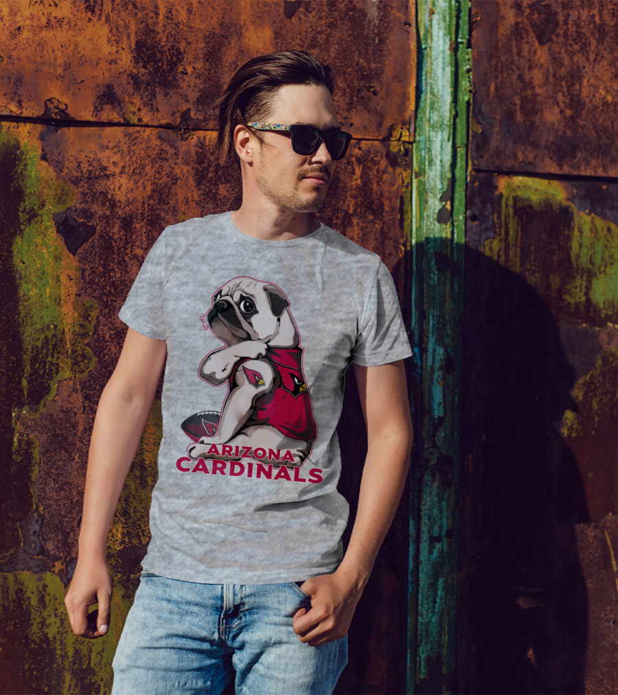 Arizona Cardinals Pug Sports Fan T-Shirt