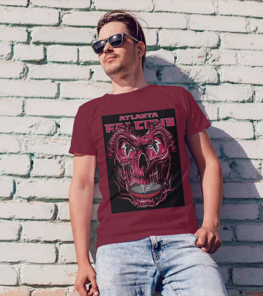 Atlanta Falcons Dragonskull Helmet T-Shirt