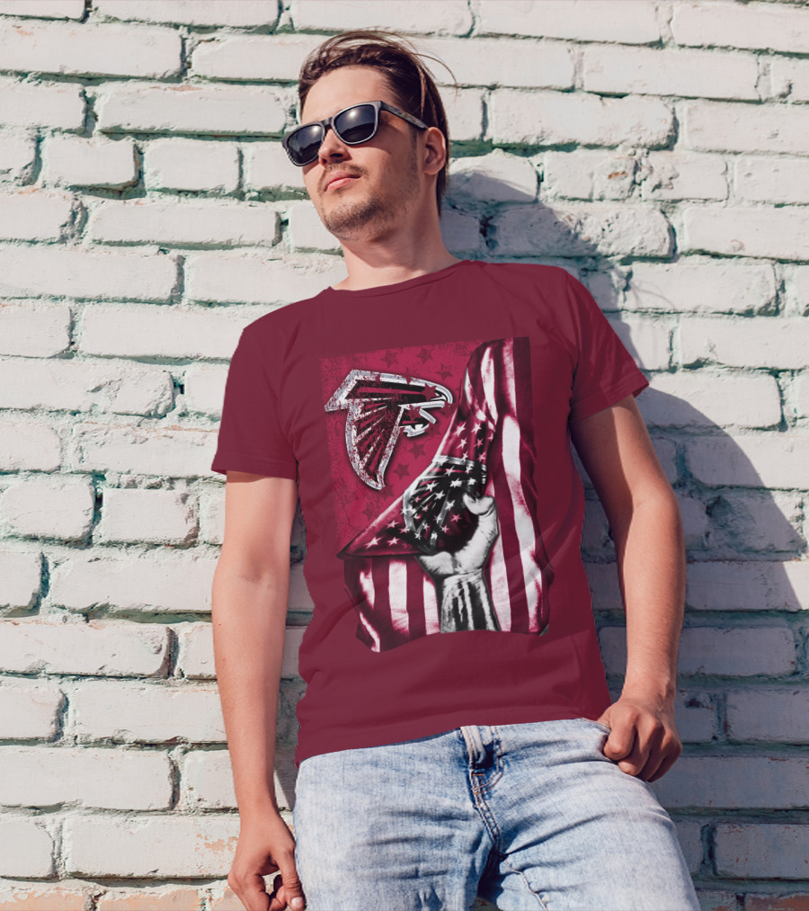 Atlanta Falcons American Flag Pride Banner T-Shirt