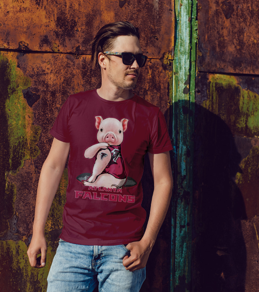 Atlanta Falcons Pig Mascot T-Shirt