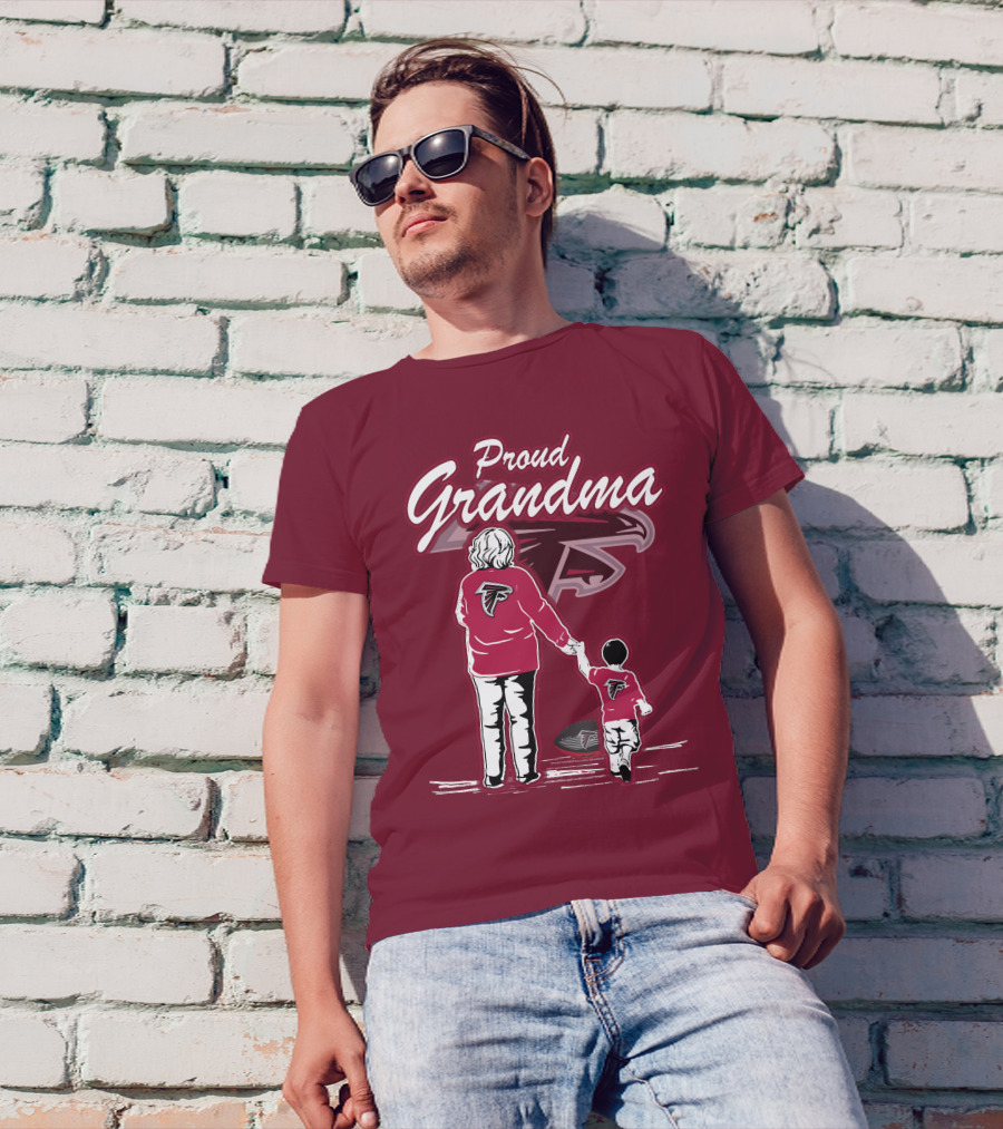 Proud Grandma Atlanta Falcons Football Family T-Shirt
