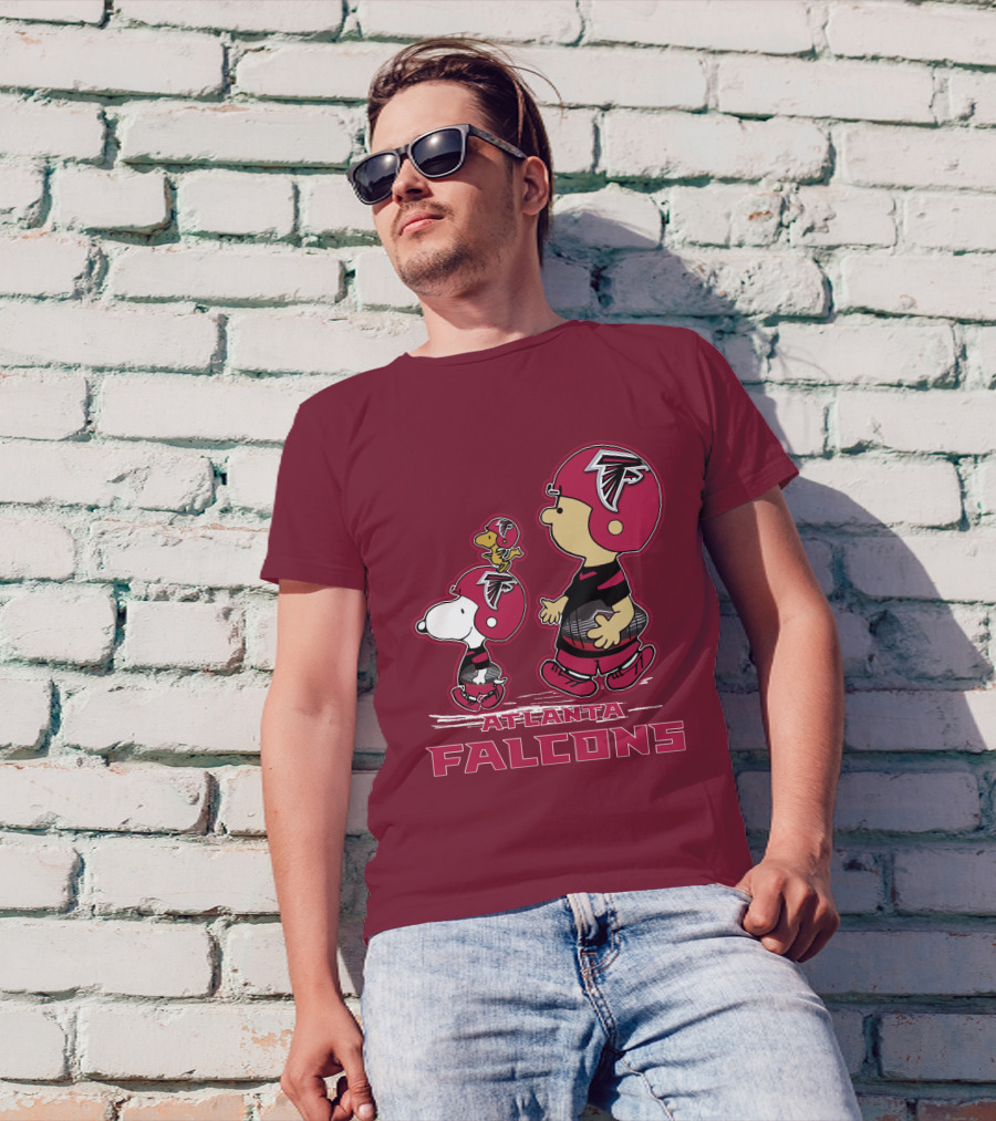 Atlanta Falcons Snpfootball Peanuts Characters T-Shirt