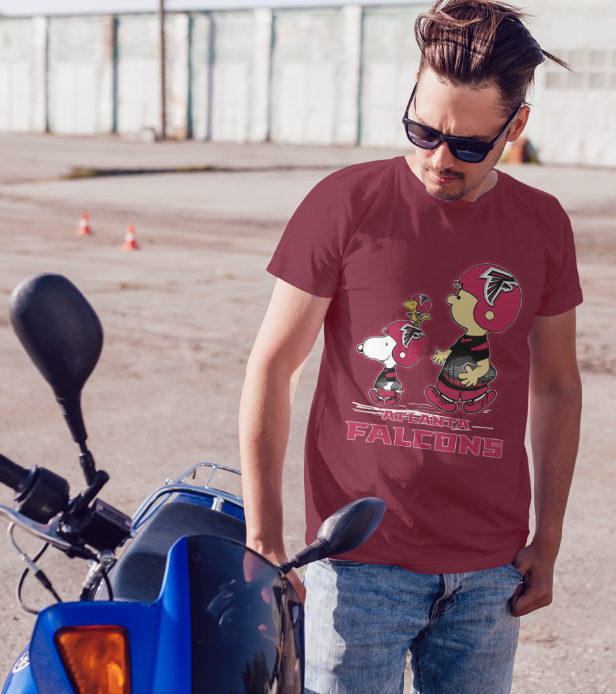 Atlanta Falcons Snpfootball Peanuts Characters T-Shirt