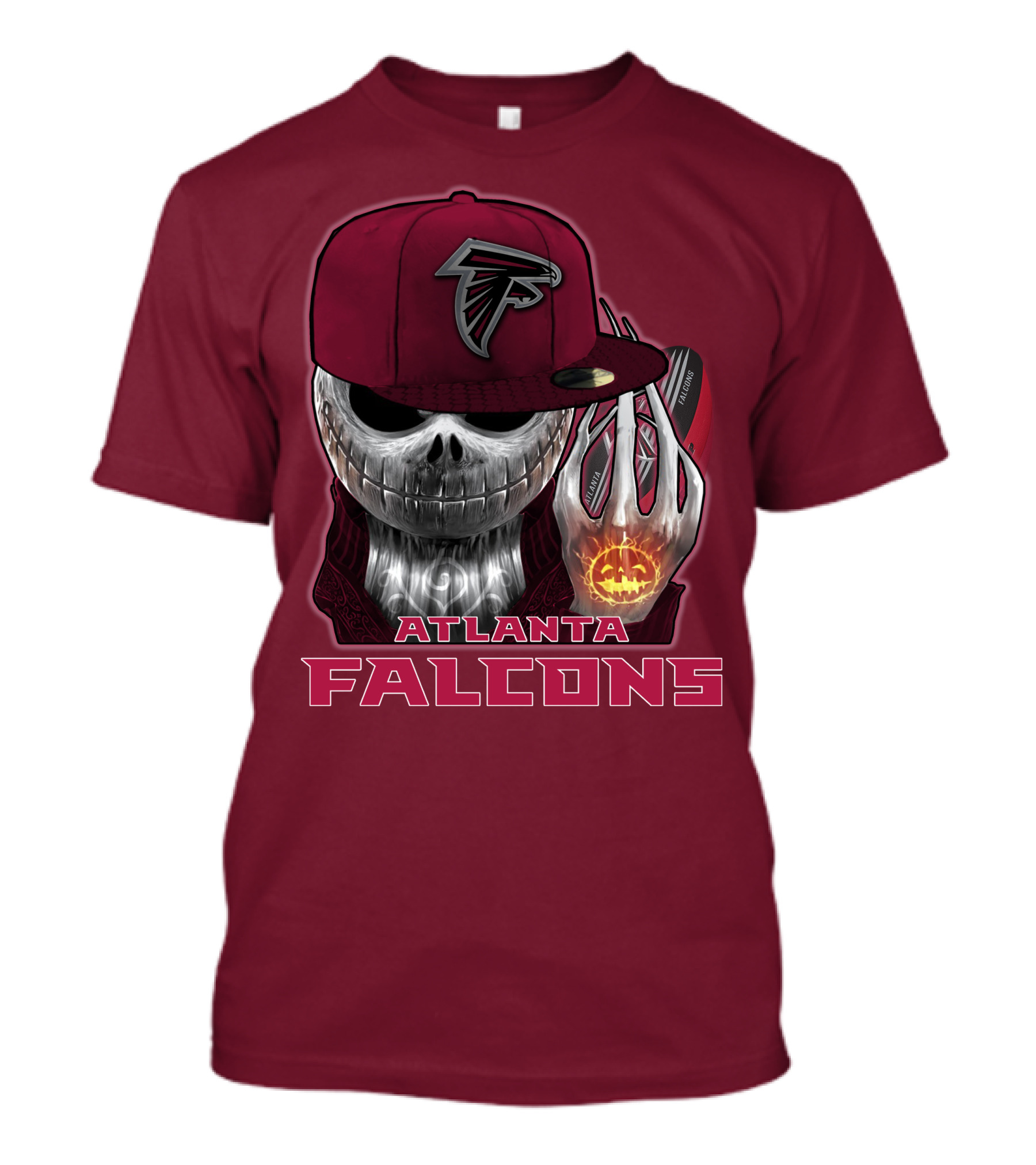 Atlanta Falcons Jackskull Halloween Fan T-Shirt