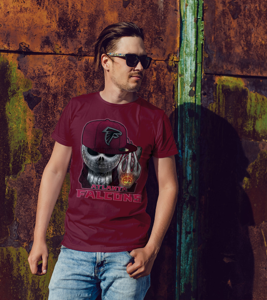 Atlanta Falcons Jackskull Halloween Fan T-Shirt