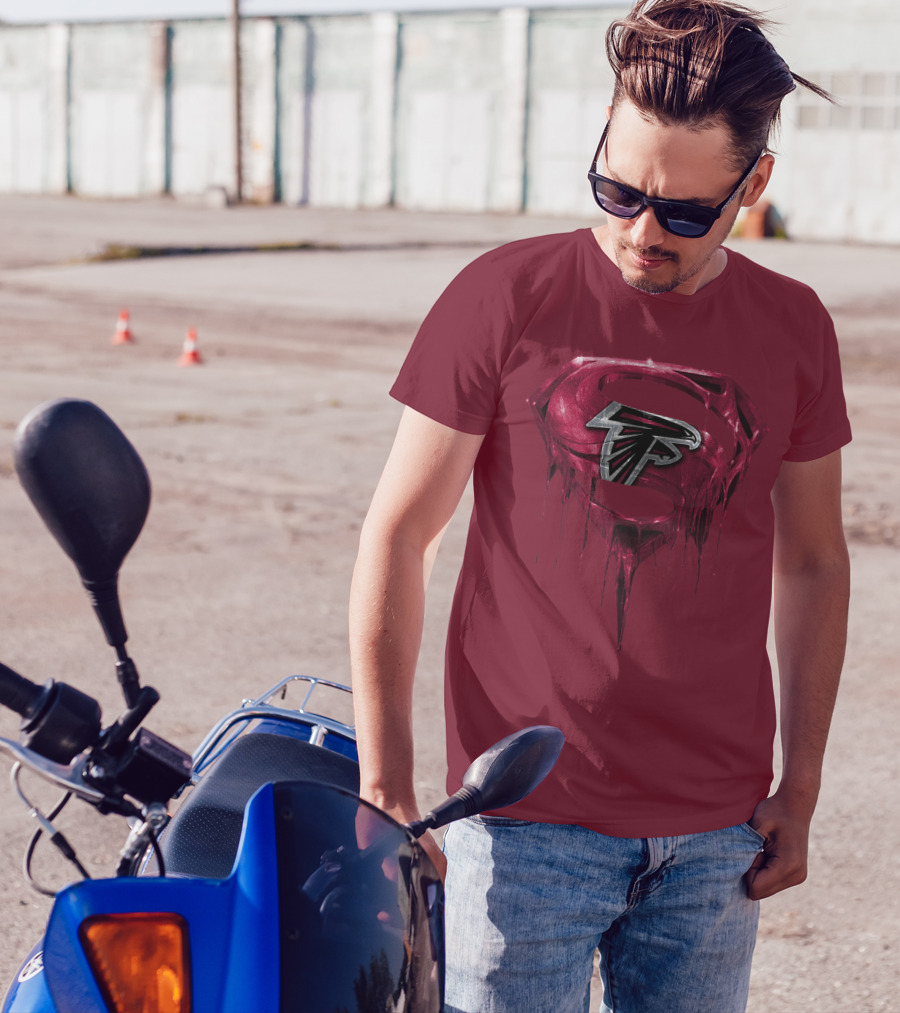 Spm Atlanta Falcons Superhero Emblem T-Shirt