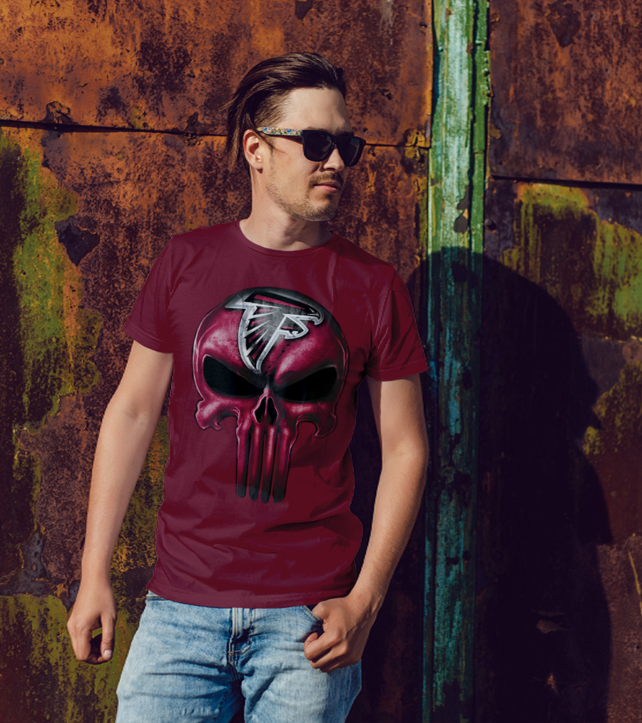 Atlanta Falcons Skull T-Shirt